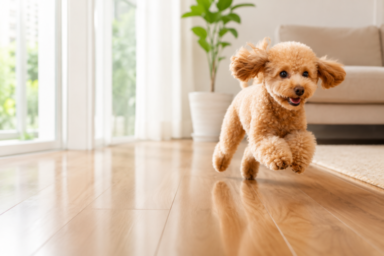 愛犬の足腰を守る！滑りやすい床に注意｜フローリングでできる対策とは？