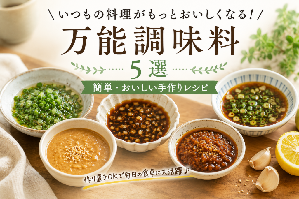 冷蔵庫にあるもので作れる万能調味料5選｜いつもの料理がもっとおいしくなる簡単レシピ