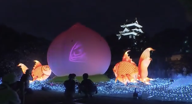 【岡山市】「烏城夏まつり」開幕！岡山城周辺でグルメや縁日、大きな桃のオブジェが夏の夜を彩る