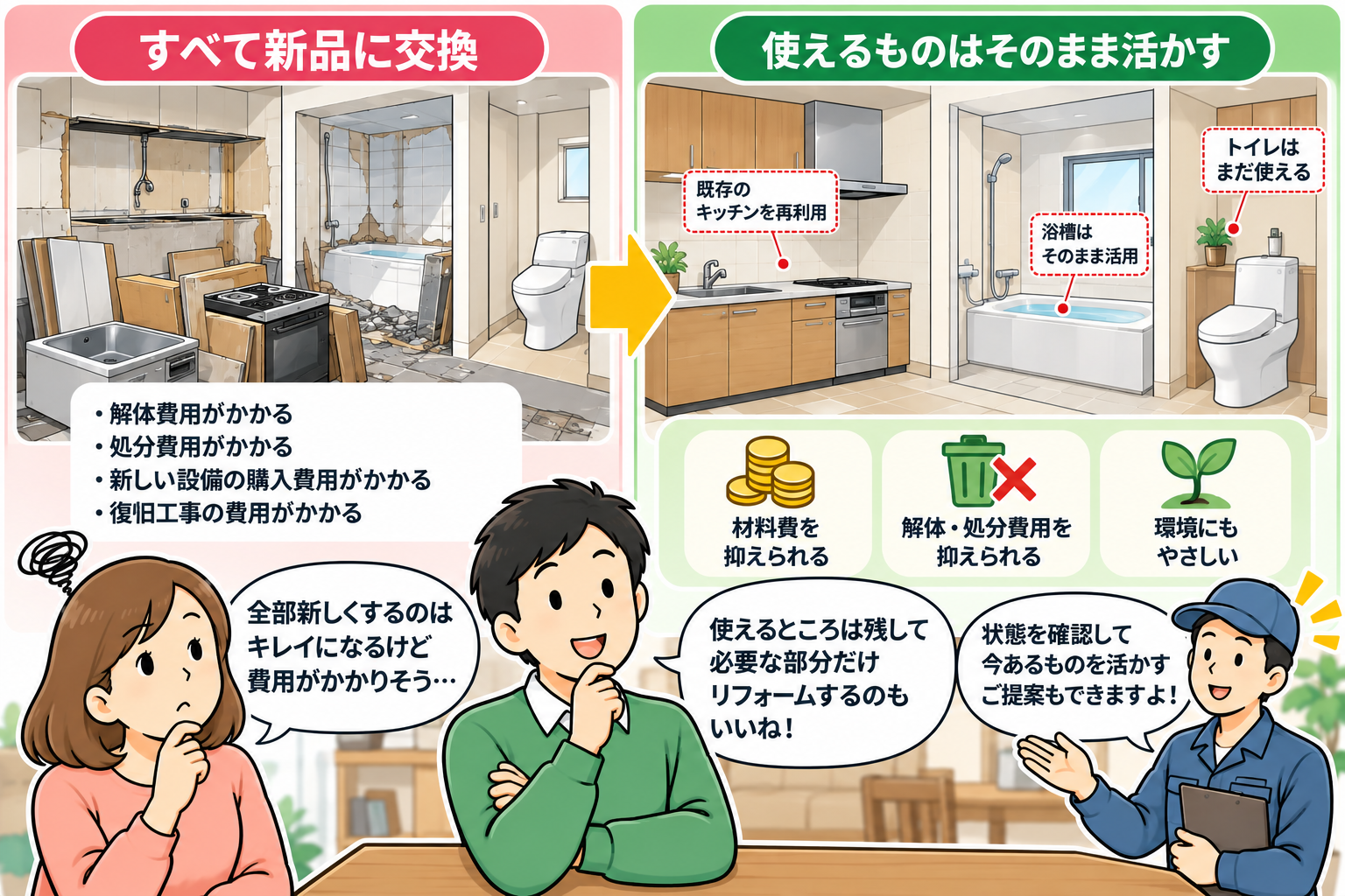 リフォームを安くする10のコツ