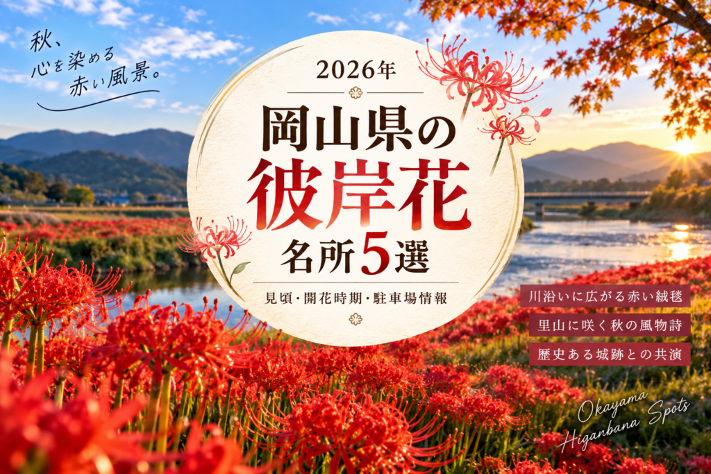 【2026年】岡山県の彼岸花名所5選｜見頃・開花時期・駐車場情報