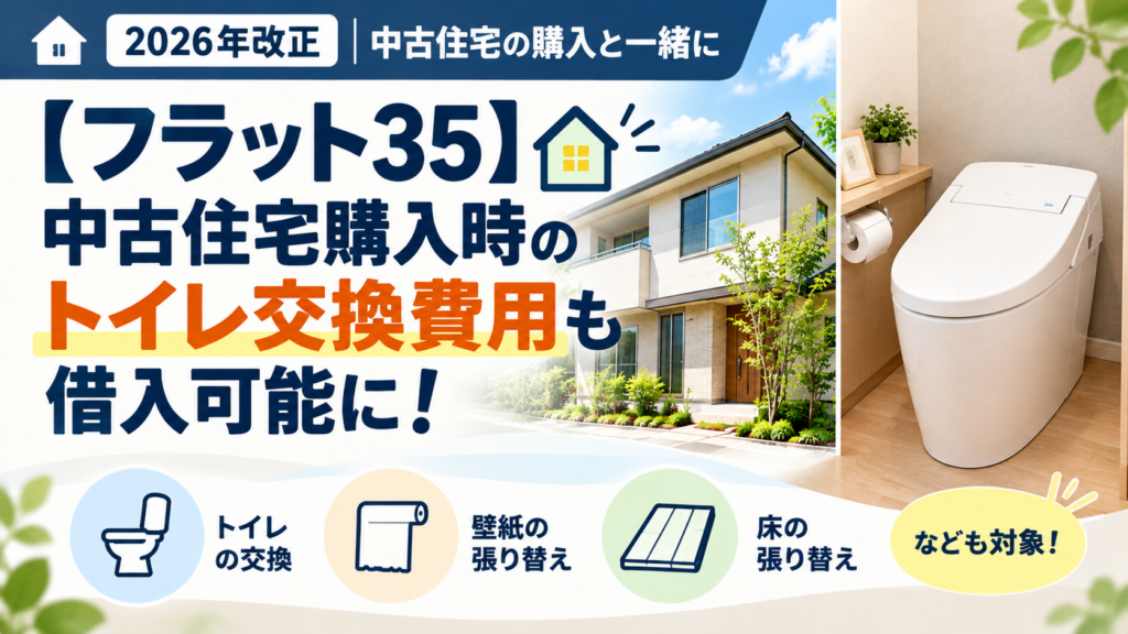 【フラット35】中古住宅の購入とリフォーム費用をまとめて借入可能に！壁紙・水回りの交換も対象